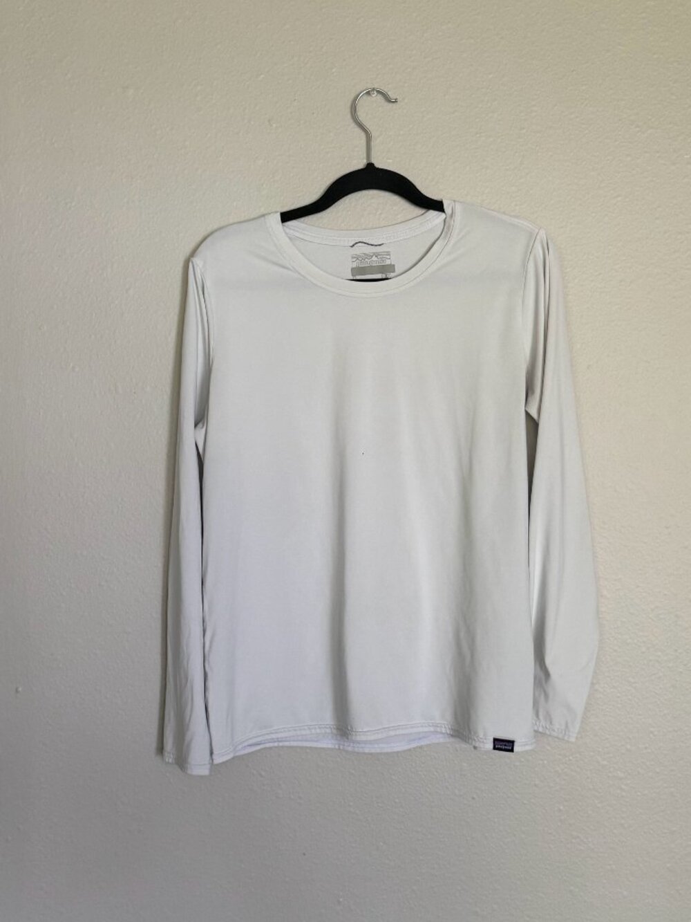 Patagonia Capilene Cool Daily Long Sleeve Shirt White Womens L 45185 Outdoor